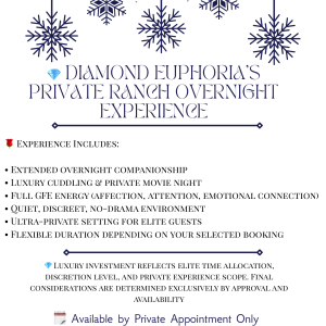 Diamond Euphoria’s Private Ranch Overnight Experience ✨ Exclusive Cuddle
