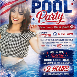 Memorial Day Pool Party Outdate Special