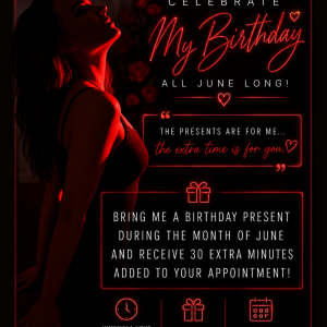 Celebrate my birthday all month long