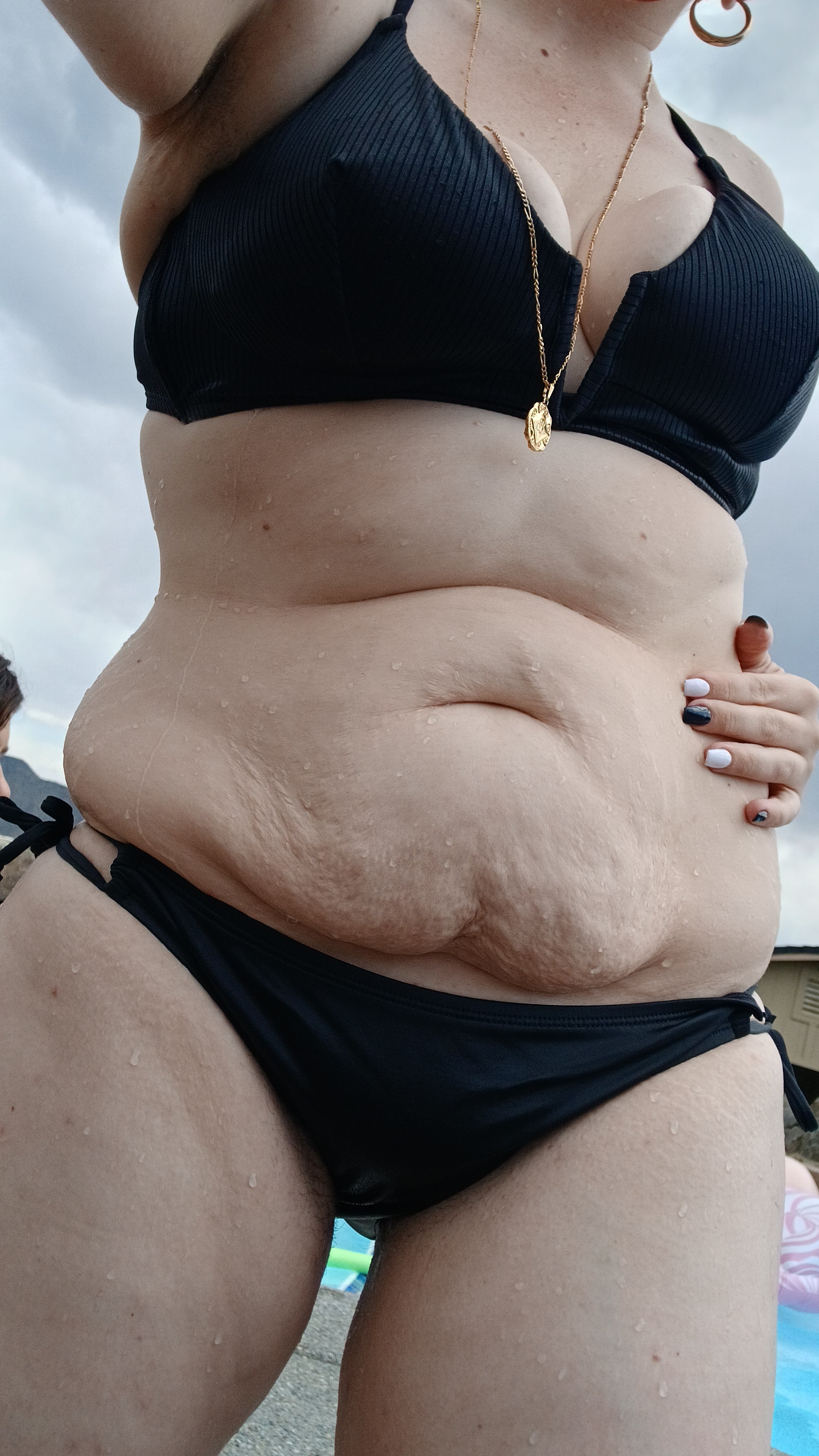 Goth at the Pool
